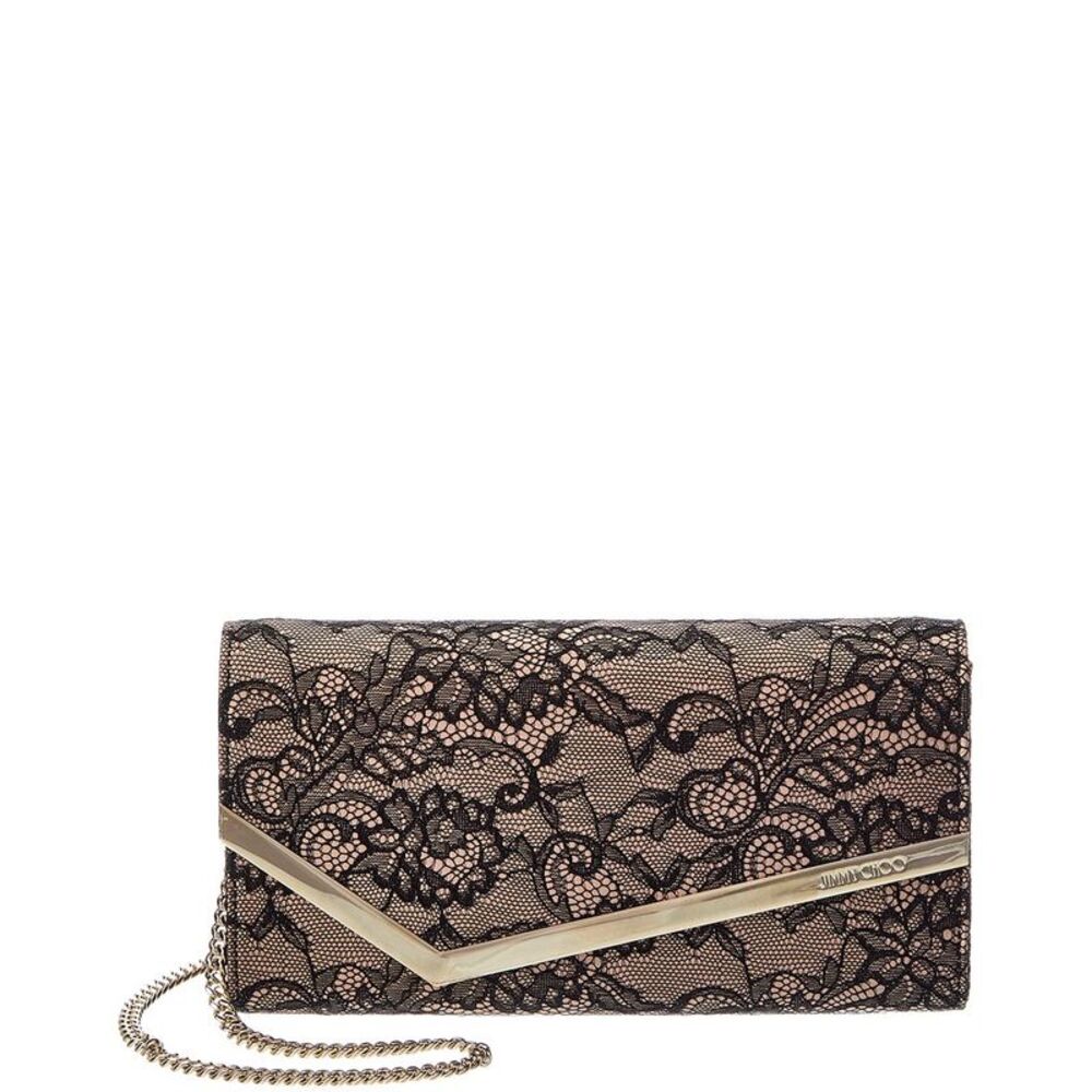 Jimmy Choo Emme Leather Clutch
